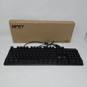 NPET K10 Wired Gaming Multicolor Backlit Keyboard Black‎ Works